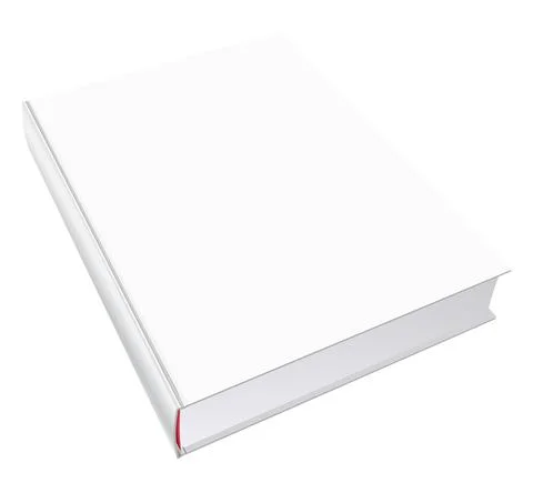Vector book mockup with blank cover, template illustration Stock Illustration