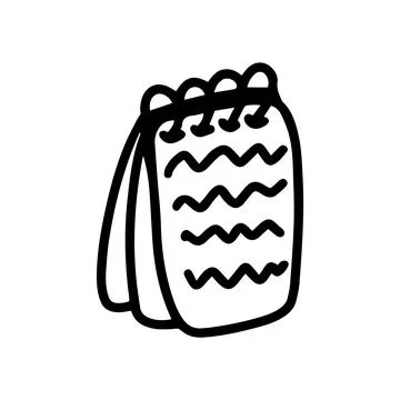 Vector book, note book isolated on white background. Back to school icon for Stock Illustration