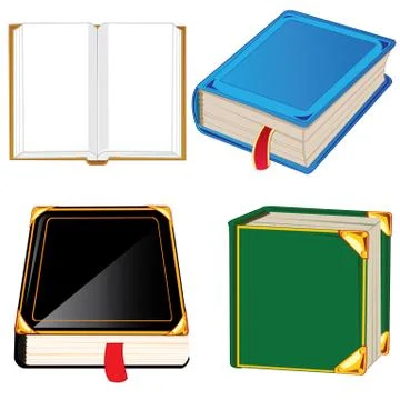 Vector book set Stock Illustration