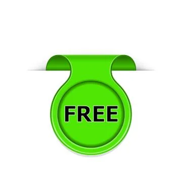 Vector bookmark with free message Stock Illustration