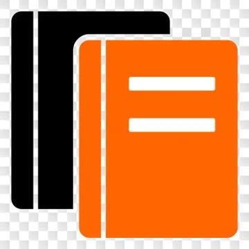 Vector Books Icon on Chess Transparent Background 库存插图