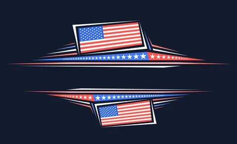 Vector border for American Holidays Stock Illustration