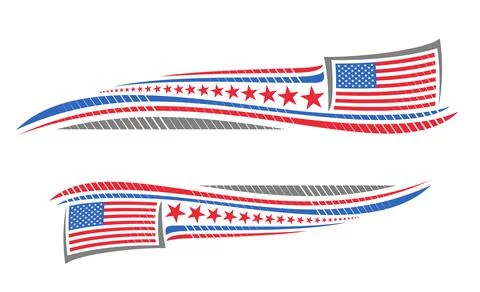 Vector border for American Holidays Stock Illustration