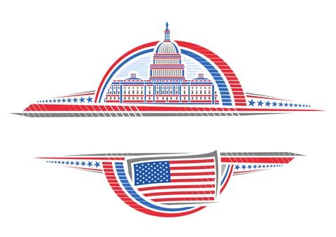 Vector border for American Holidays Stock Illustration