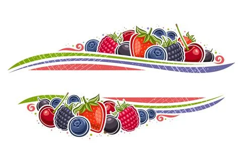 Vector border for Berries Stock Illustration