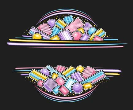 Vector border for Bubble Gum イラスト素材