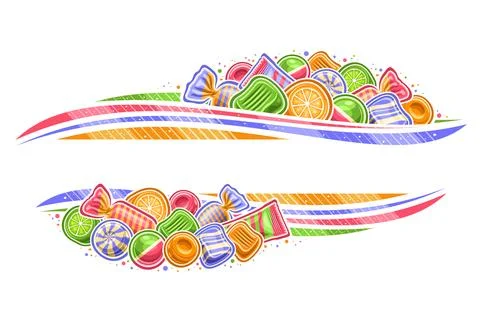 Vector border for Candy Store Stock Illustration