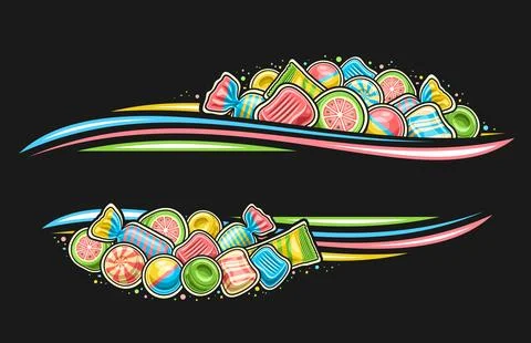 Vector border for Candy Store Stock Illustration