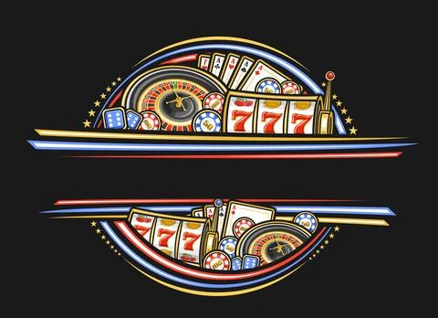 Vector border for Casino Stock Illustration