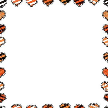 Vector. Border design is pattern in doodles art style. Seamless pattern. Doodles 스톡 일러스트