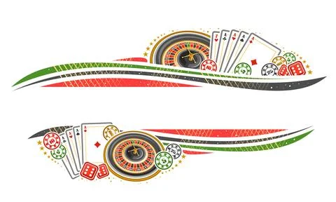 Vector border for Gamble Stock Illustration