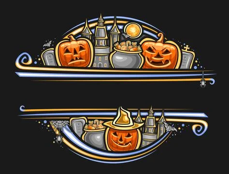 Vector border for Halloween Stock Illustration