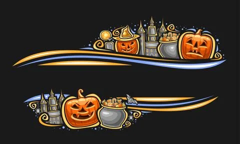 Vector border for Halloween Stock Illustration