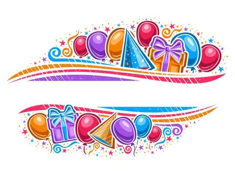 Vector Border for Happy Birthday Stockillustratie