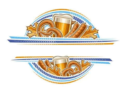 Vector border for Oktoberfest Stock-Illustration