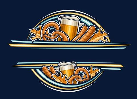 Vector border for Oktoberfest Stock Illustration