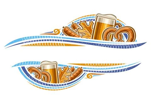 Vector border for Oktoberfest Stock Illustration