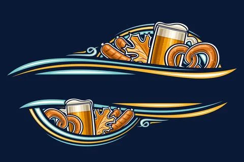 Vector border for Oktoberfest Stock Illustration