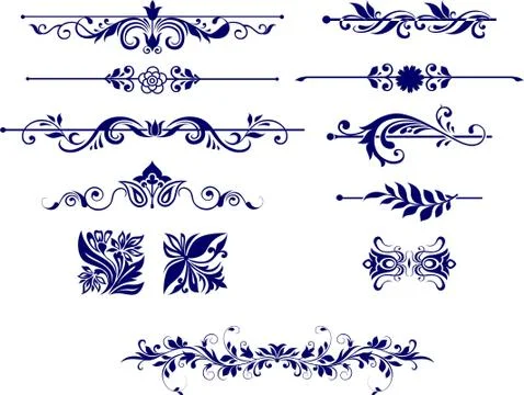 Vector border or design divider for design project Stock Illustration