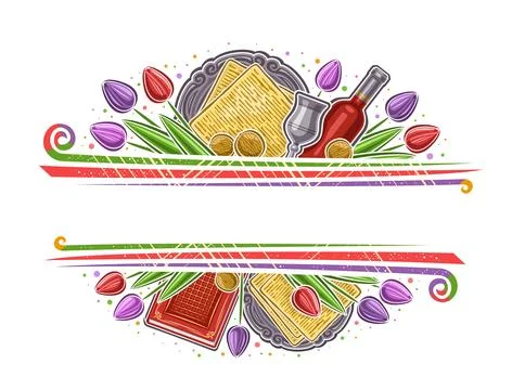 Vector Border for Passover Stock Illustration