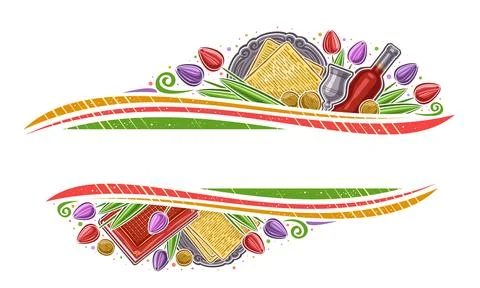 Vector Border for Passover Stock Illustration