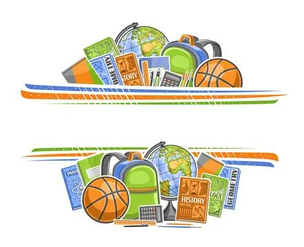 Vector border for School Stock Illustration