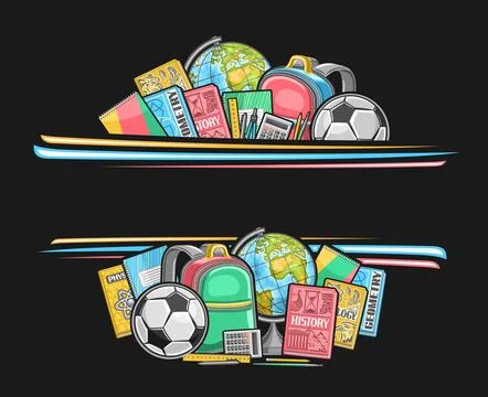 Vector border for School Stock Illustration