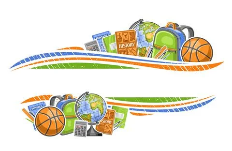 Vector border for School Stock Illustration