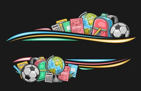 Vector border for School Stock Illustration