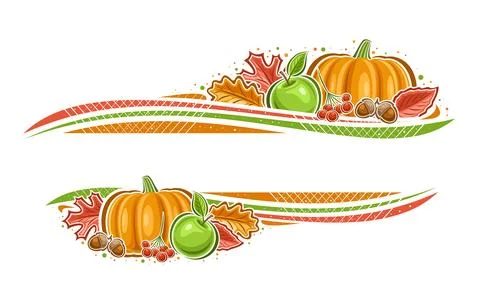Vector border for Thanksgiving Day Stock Illustration