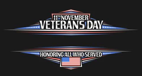 Vector border for Veteran's Day Stock Illustration