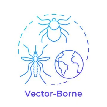 Vector borne blue gradient concept icon Illustrazione stock