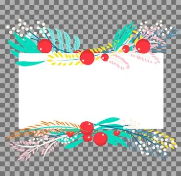 Vector botanical banner Stock Illustration