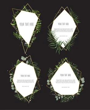 Vector botanical banners set with pink peony and white hydrangea flowers. 스톡 일러스트