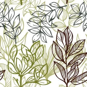 Vector  botanical pattern. Stock Illustration