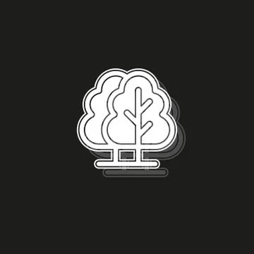 Vector Botany forest abstract - green nature leaf symbol - environment plant Stock Illustration