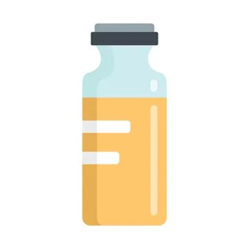 Vector bottle of medicine in flat style Stock Illustration