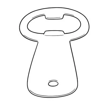 Vector of bottle opener Stock Illustration