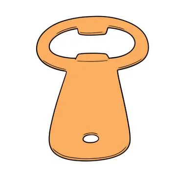 Vector of bottle opener Stock Illustration