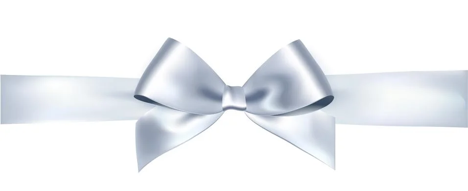 Vector bow and ribbon. Stock Illustration