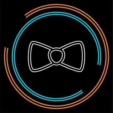 Vector Bow illustration icon Illustrazione stock