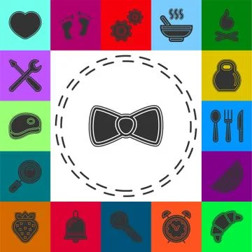 Vector Bow illustration icon Stock Illustration