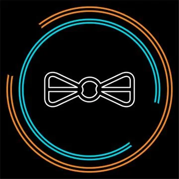 Vector bow ribbon icon - ribbon bow Stock Illustration