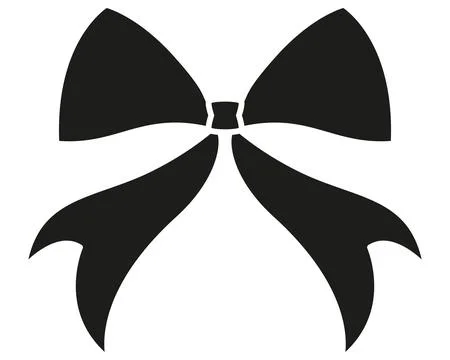 Vector bow silhouette for logos, icons, or stencils. Bow silhouette Stock-Illustration