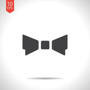 Vector bow-tie icon. Eps10 Stock Illustration