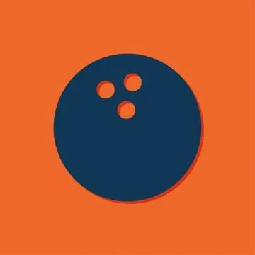 Vector bowling ball icon Stock Illustration