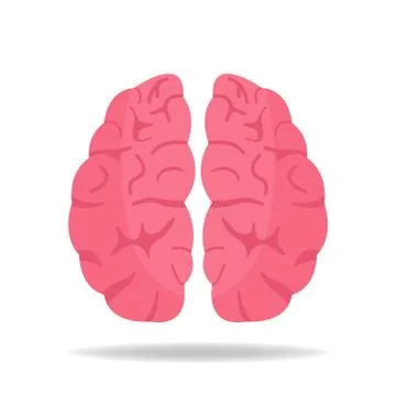 Vector Brain Icon. Mind, Intelligence Symbol. Flat Style. Vector illustration. イラスト素材