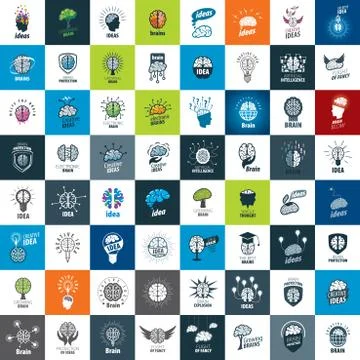 Vector brain logo Stock Illustration