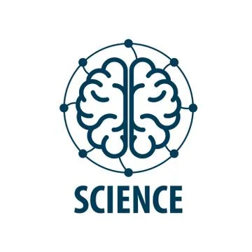 Vector brain logo Illustrazione stock