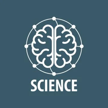 Vector brain logo Illustrazione stock